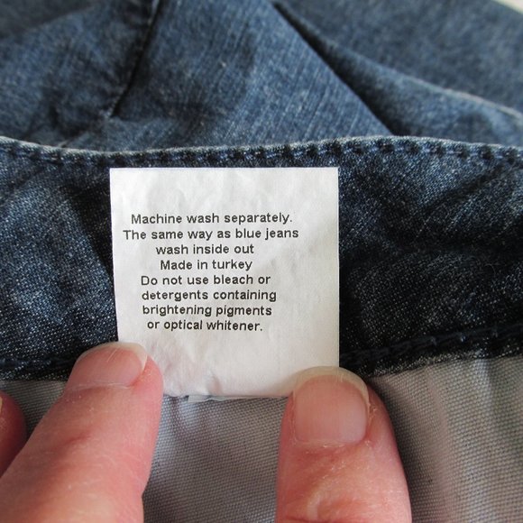 Blue Willi's Danish Design Cropped Blue Jeans Tapered Zipper Leg Danish Size 40 - Picture 5 of 16